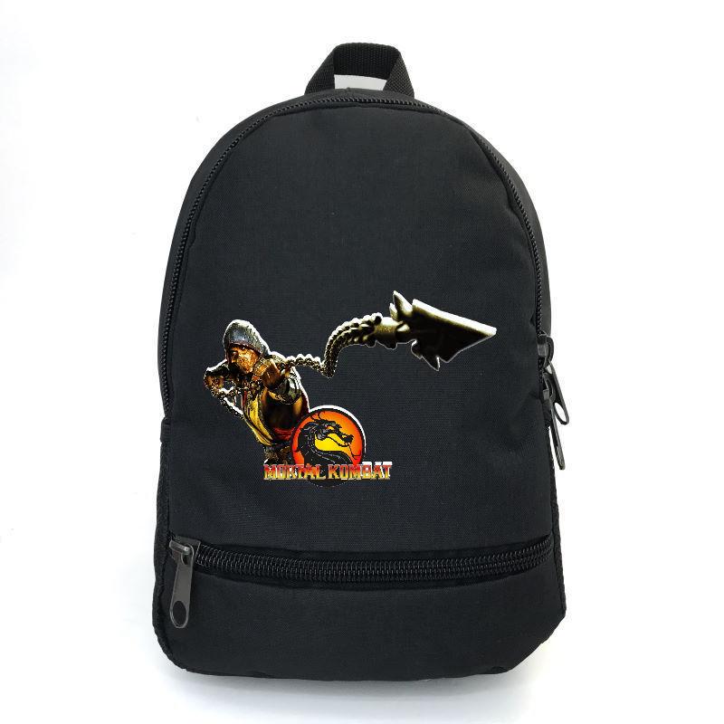 Школьный рюкзак подростковый Cappuccino Toys с принтом Mortal Combat 004 12,5 л Черный (1404954760)