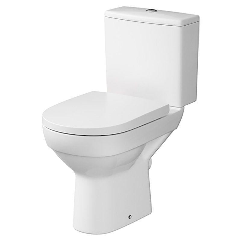 Унітаз-компакт підлоговий Cersanit CITY CLEAN K35-035 безобідковий із сидінням з мікроліфтом (76193)