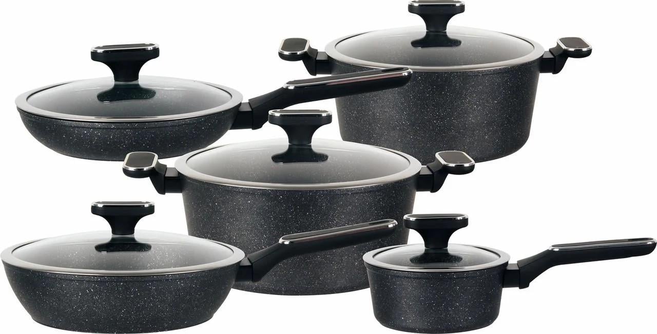 Набір посуду Edenberg EB-12917 з антипригарним мармуровим покриттям та турбо індукційним дном 10 пр. (27777856) Набір посуду Edenberg EB-12917 з антипригарним мармуровим покриттям та турбо індукційним дном 10 пр. (27777856)