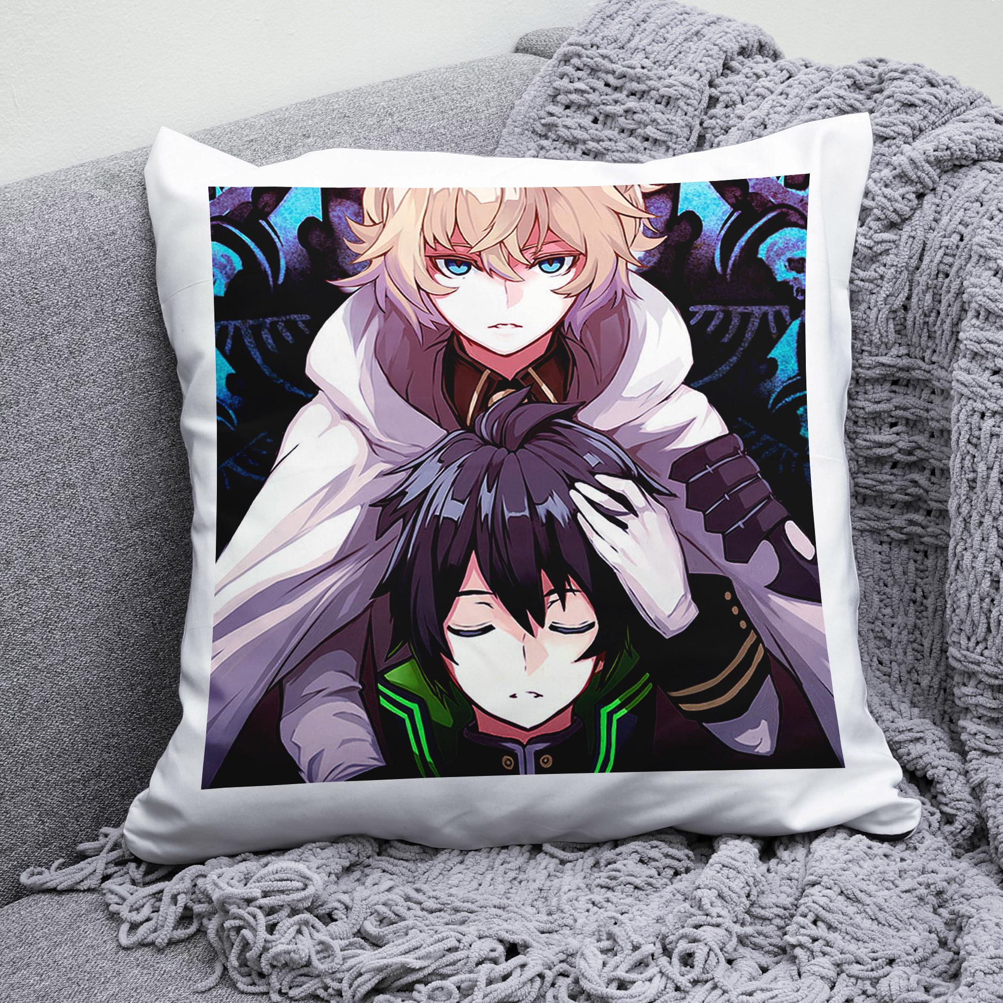 Плюшевая подушка квадрат с принтом аниме Owari no Seraph