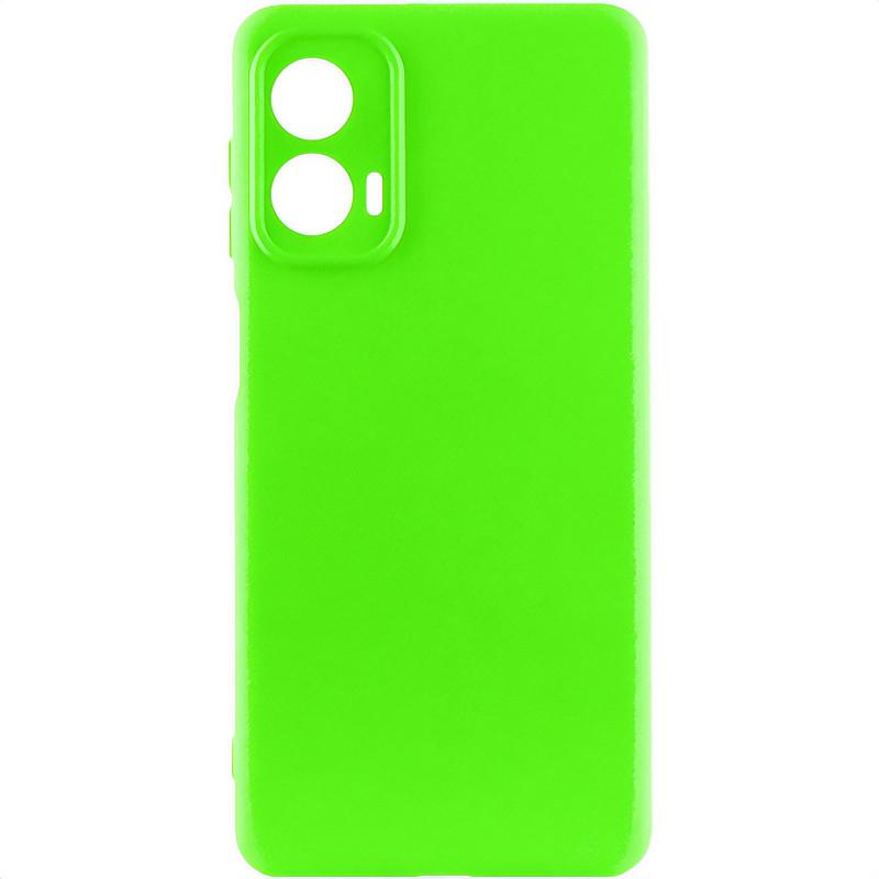 Противоударный  чехол Silicone Cover Lakshmi Full Camera (AA) для Motorola Moto G24 салатовый