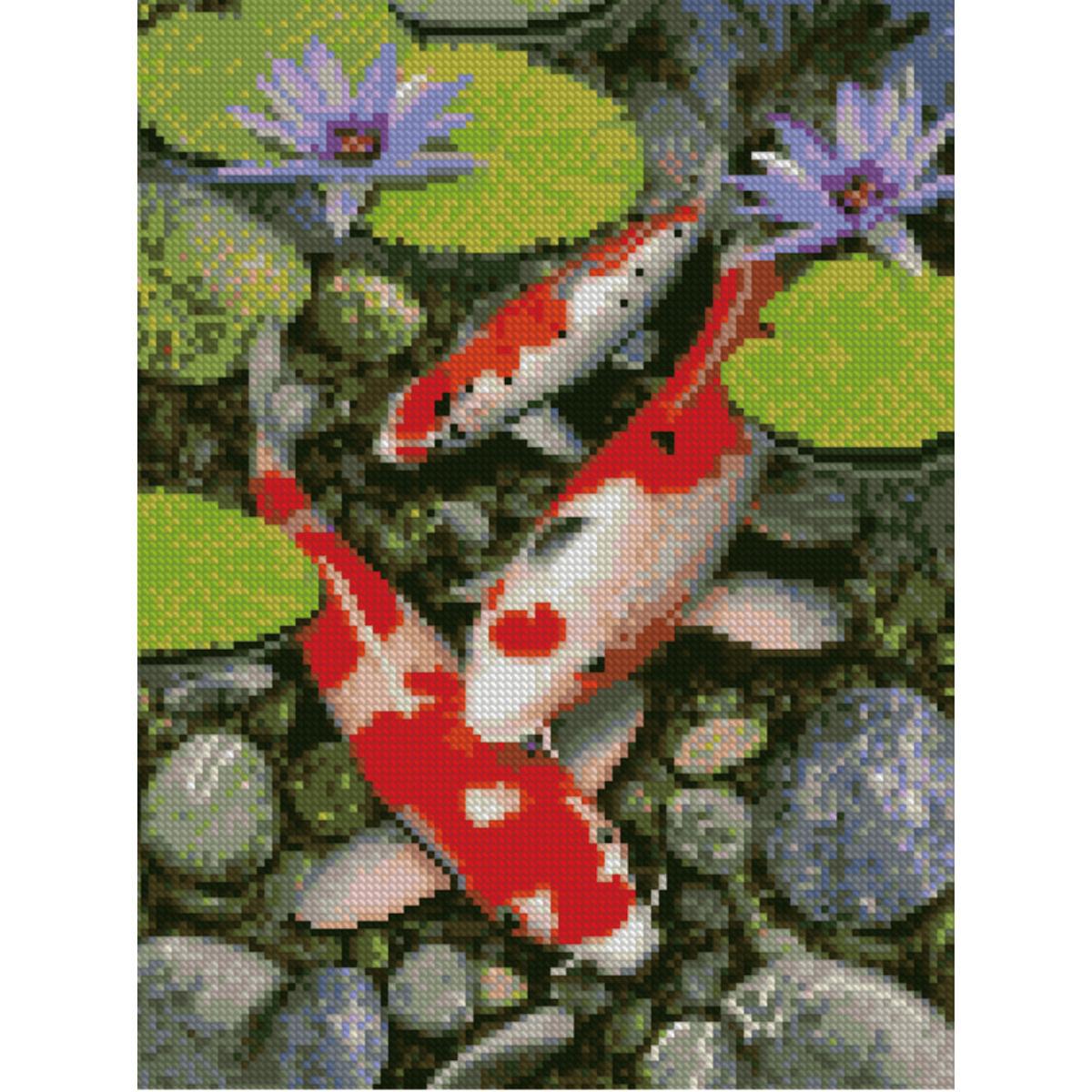 Алмазная мозаика Strateg Рыбки 30х40 см (Str-HX153)