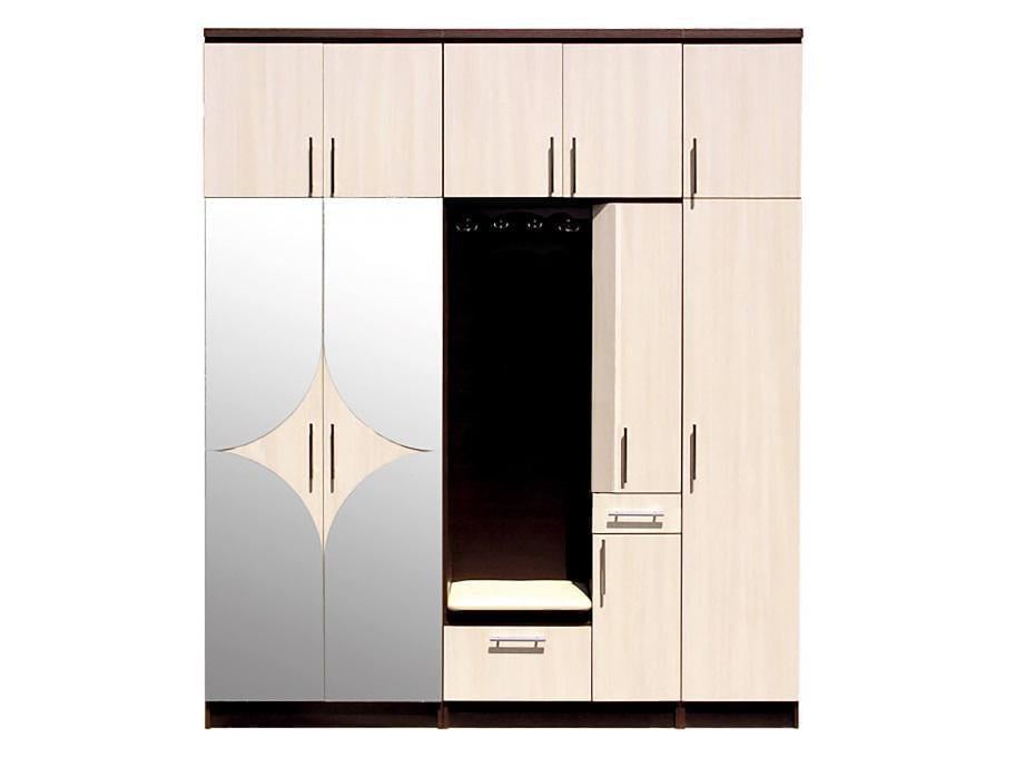 Прихожая МАКСИ-Мебель Дарья крыша плюс 32 мм Венге магия/Дуб молочный (5102780)