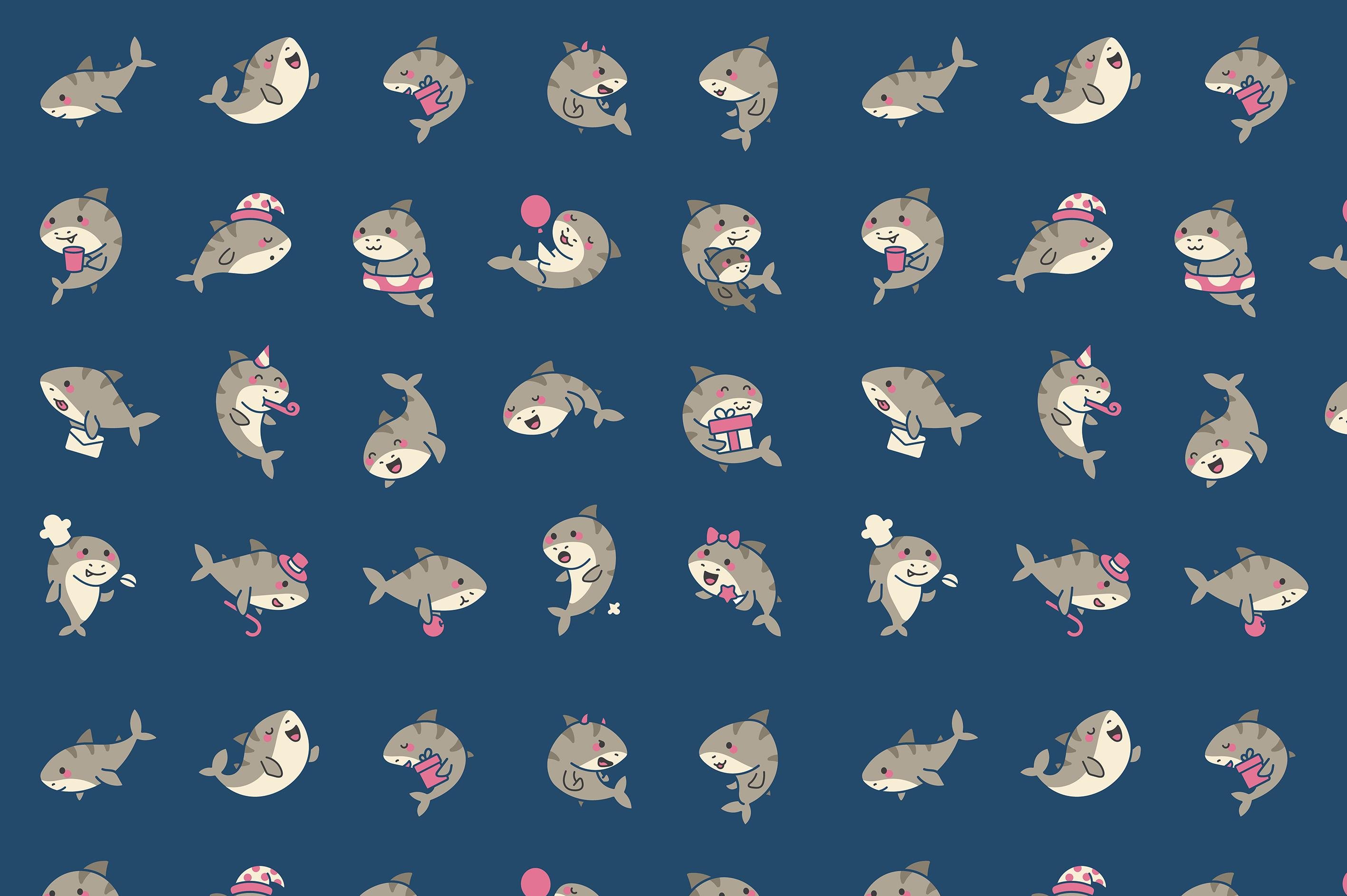 Фотообои флизелиновые Upstream Малыш акула 285х190 см (S5KID-082/4)