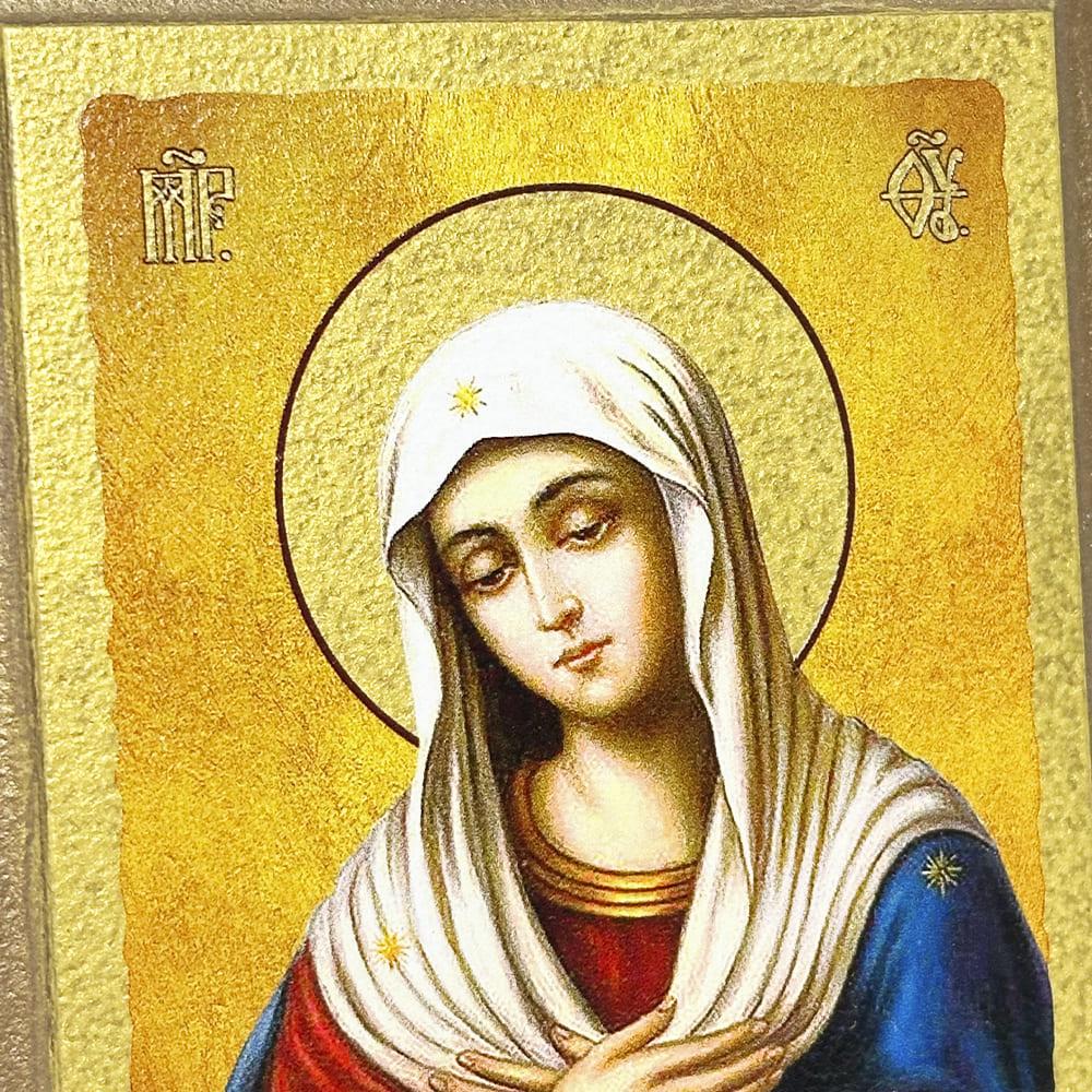 Ікона Богородиця Розчулення 9х12 см (11507-9x12) - фото 3