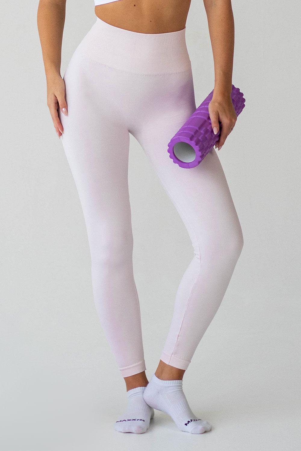Леггинсы женские бесшовные Giulia FLEXING LEGGINGS ACTIVE с высокой посадкой XXS/XS Pink-primerose pink