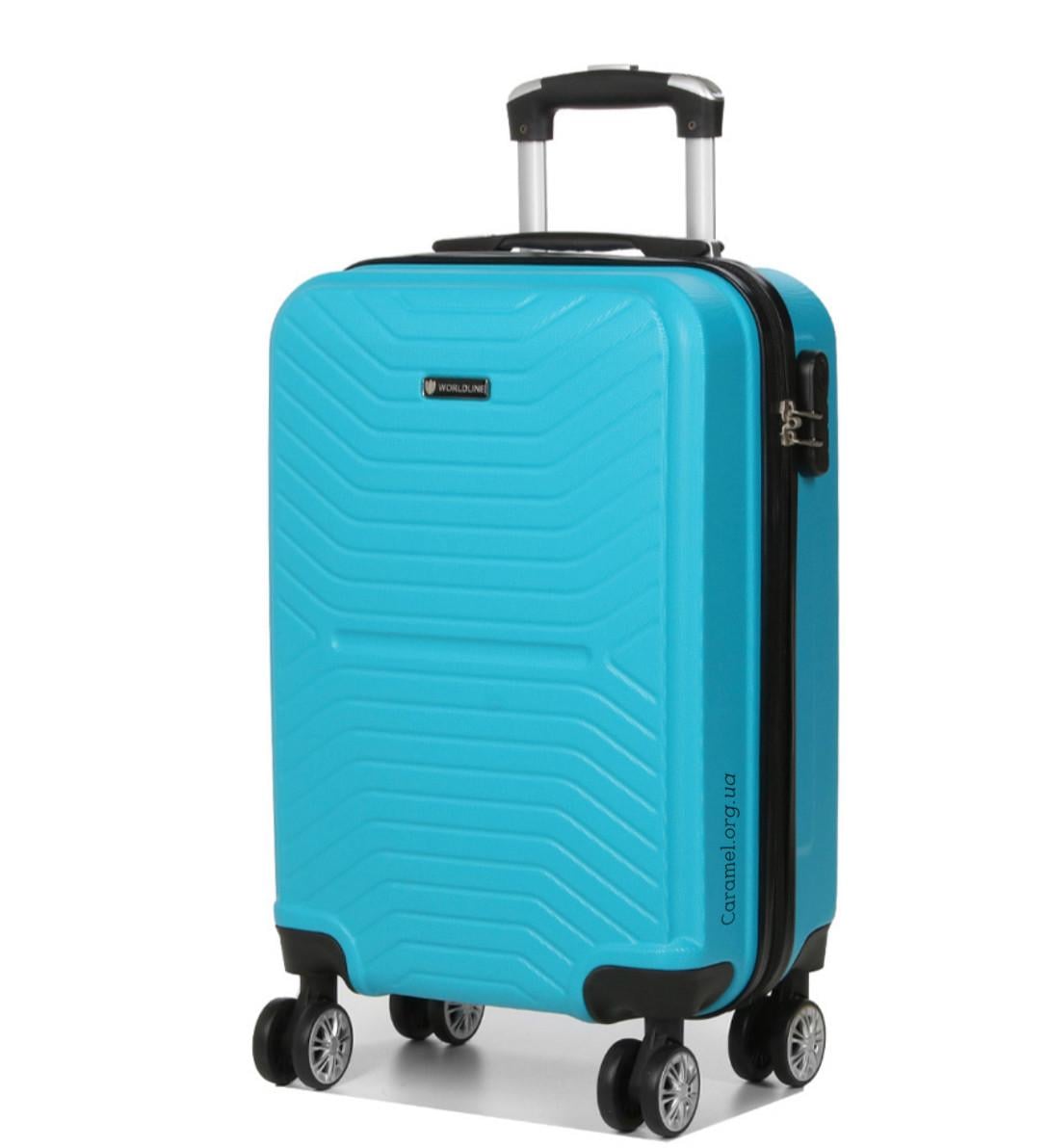 Чемодан Франция малый Worldline S 55х35х24 см 42 л 2,6 кг Синий (625)