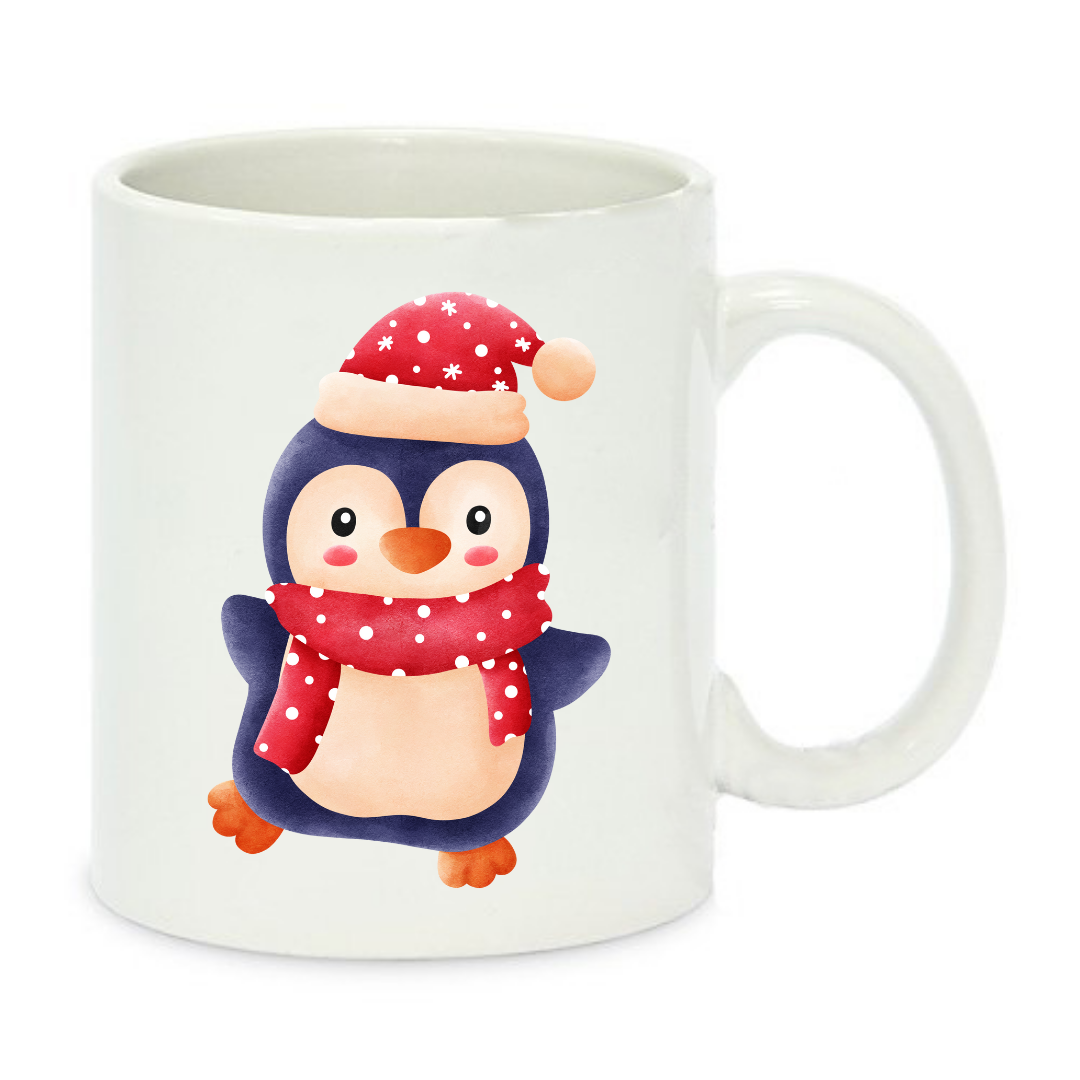 Чашка с принтом Пингвин 330 мл Белый (001222)