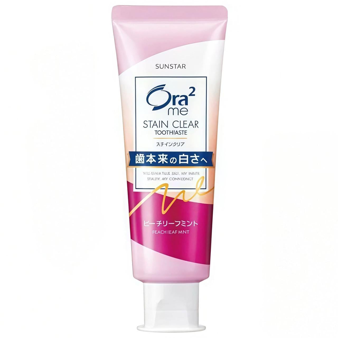 Зубная паста для белья зубов и против налета персик и мята SUNSTAR Ora2 Me Stain Clear Paste 130 г (2834488594) Зубная паста для белья зубов и против налета персик и мята SUNSTAR Ora2 Me Stain Clear Paste 130 г (2834488594)