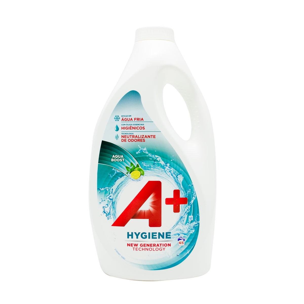 Гель для стирки А+ Hygiene универсальный 3,25 л 65 стирок