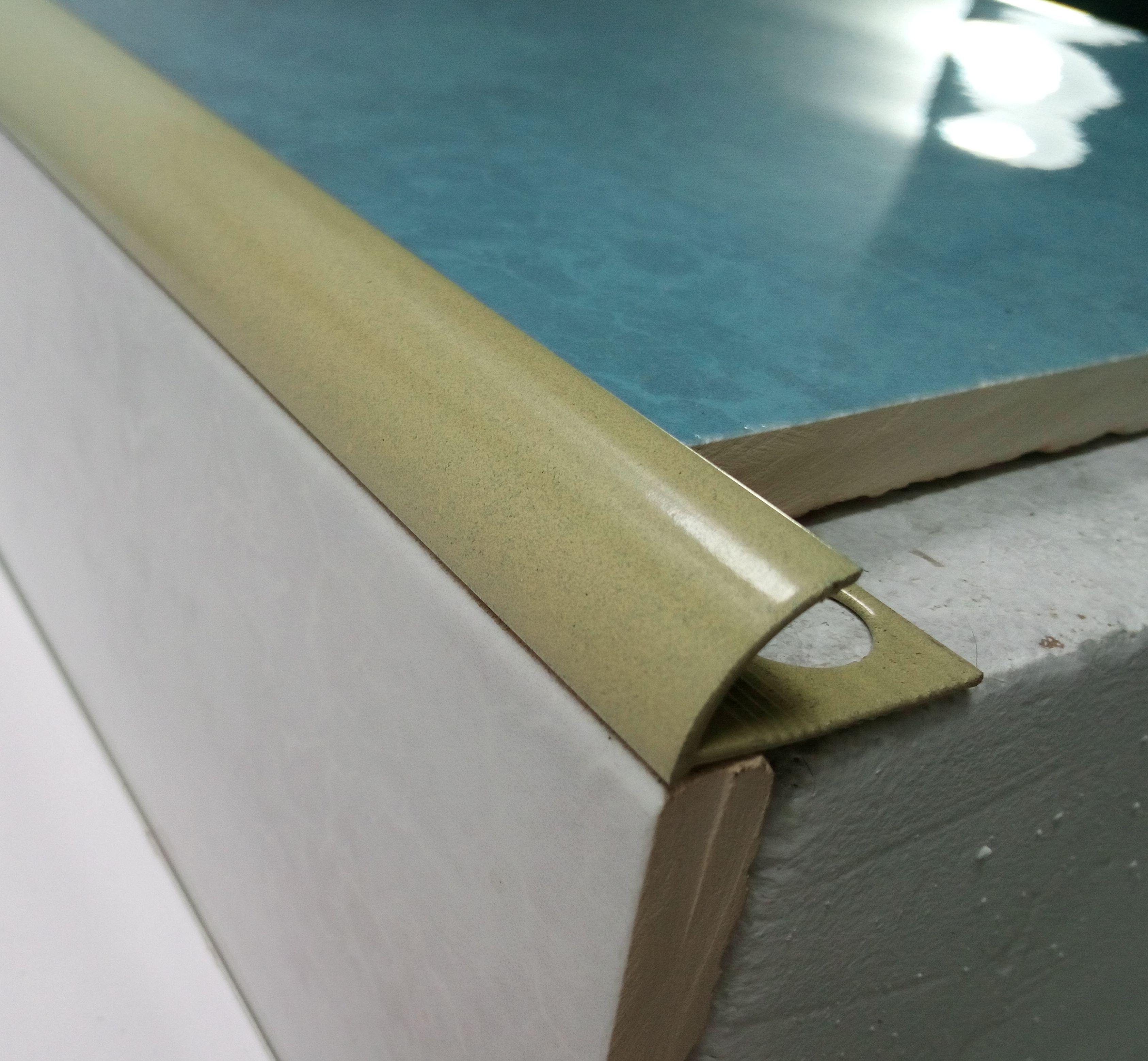 Уголок для плитки Профіль Центр НАП 12 наружный алюминиевый до 12 мм 2,7 м Песок (3НАП122711) - фото 3 Уголок для плитки Профіль Центр НАП 12 наружный алюминиевый до 12 мм 2,7 м Песок (3НАП122711) - фото 3