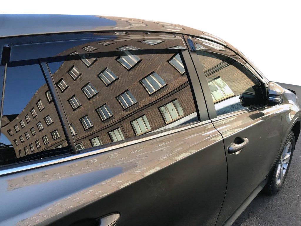 Ветровики HIC для Toyota Rav 4 2013-2018 гг. поликарбонат Черный