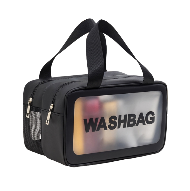 Косметичка WASHBAG с ручками 26.5х16х13 см Черный (ОКД-131-21)