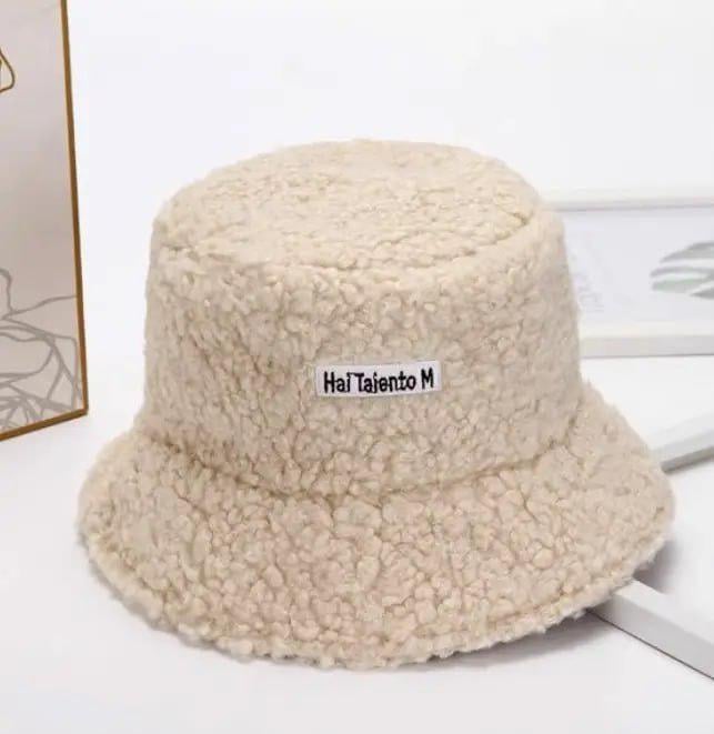 Панамка Тедди из овечки с надписью на зиму OS Молочный (70809054) - фото 3