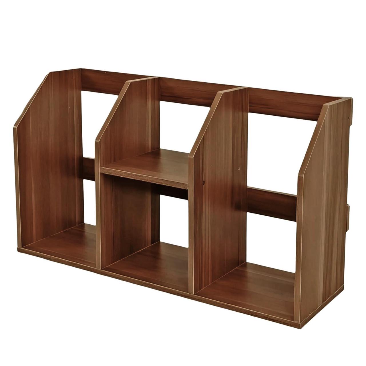 Полиця книжкова настільна з дерева Сетолі Кориця (КПА-002633) Полиця книжкова настільна з дерева Сетолі Кориця (КПА-002633)