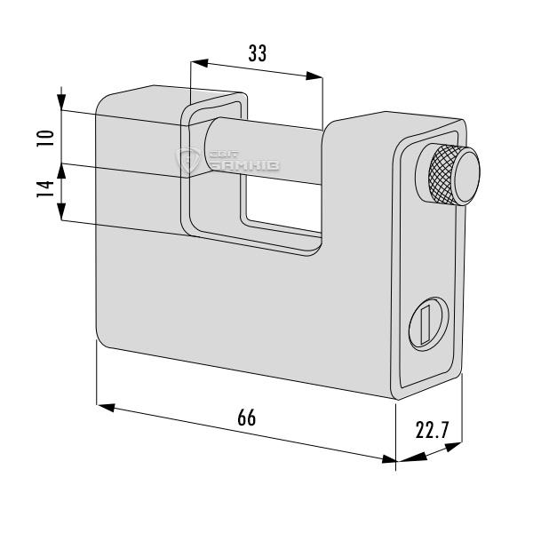 Замок навесной Cisa LL 21810.65 65 мм 2 ключа - фото 7 Замок навесной Cisa LL 21810.65 65 мм 2 ключа - фото 7