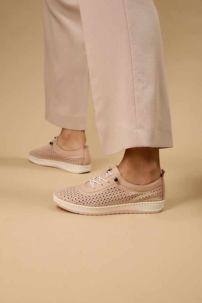 Мокасини жіночі Anna Lucci шкіряні р. 41 Рожевий (194787) - фото 3