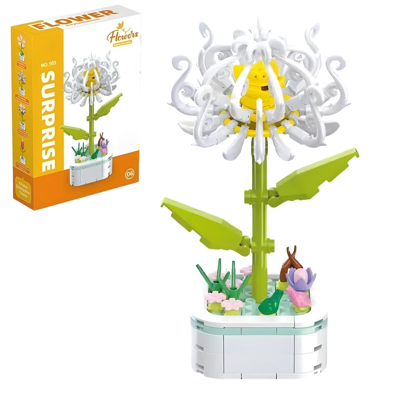 Конструктор 3D Flowers Хризантема 201 дет. (25-118)