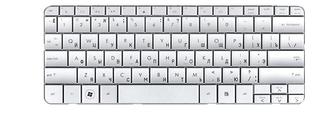 Клавиатура для ноутбука HP Pavilion DM1-1013 матовая (580030-251)