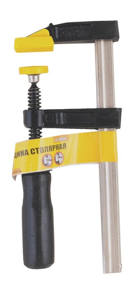 Струбцина столярна MasterTool F-Type DIN 5117 150х50 мм 1700 Н дерев’яна ручка (07-0000) - фото 2 Струбцина столярна MasterTool F-Type DIN 5117 150х50 мм 1700 Н дерев’яна ручка (07-0000) - фото 2