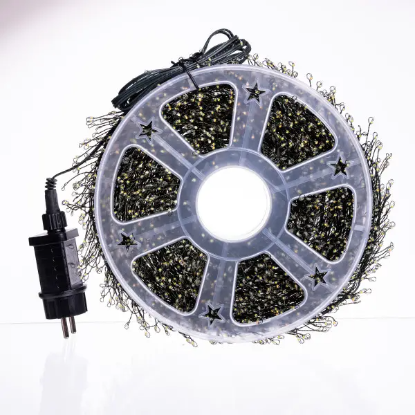 Гирлянда-нить Роса хвойная лапа 3000 LED 100 м зеленая нить Желтый - фото 7 Гирлянда-нить Роса хвойная лапа 3000 LED 100 м зеленая нить Желтый - фото 7