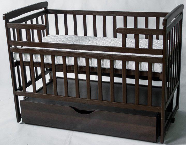 Ліжечко трансформер дитяче DeSon з ящиком Горіх - фото 1 Ліжечко трансформер дитяче DeSon з ящиком Горіх - фото 1