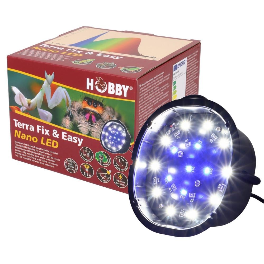 Світильник LED для тераріумів Hobby Terra Fix & Easy Nano LED 5,5 W (HB37610) Світильник LED для тераріумів Hobby Terra Fix & Easy Nano LED 5,5 W (HB37610)