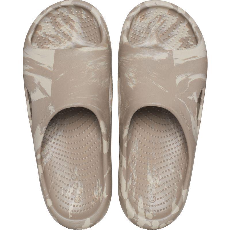 Шлепанцы Crocs Mellow Marbled Slide M7W9 208579 р. 40 26 см Mushroom/Cobblestone - фото 4