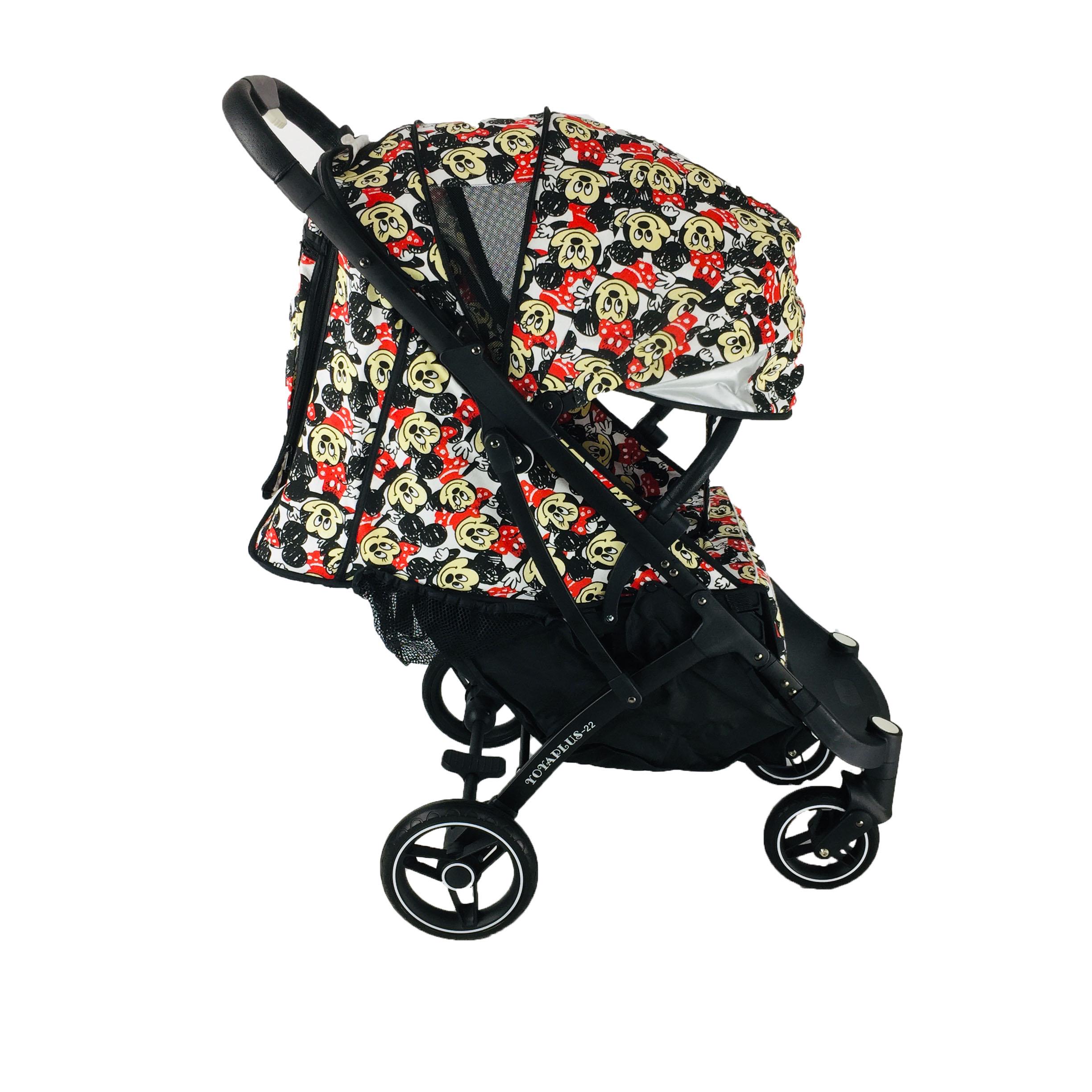 Коляска Yoya Plus Pro-22 Disney minni на чорній рамі Червоно-чорний (01125020118) - фото 5 Коляска Yoya Plus Pro-22 Disney minni на чорній рамі Червоно-чорний (01125020118) - фото 5