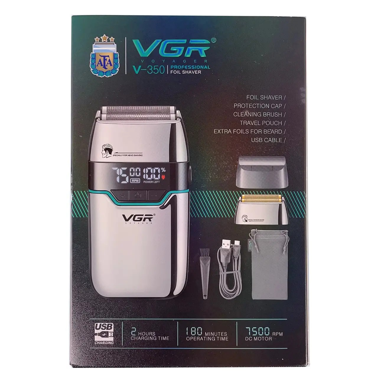 Електробритва VGR V-350 Silver (9066) - фото 4 Електробритва VGR V-350 Silver (9066) - фото 4