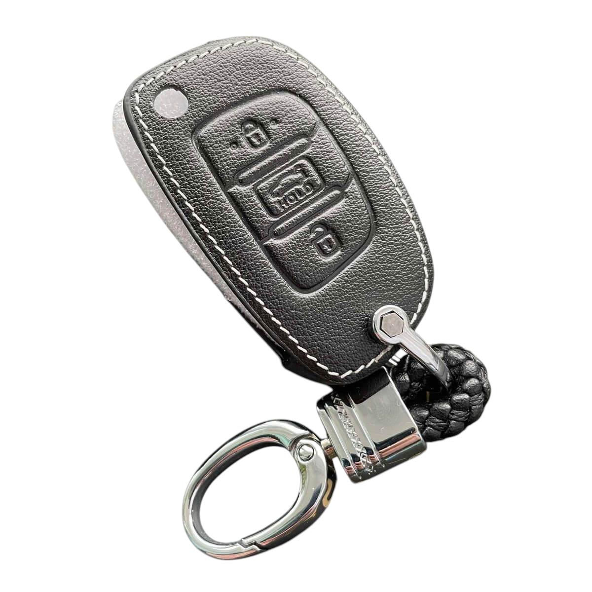 Чехол кожаный для ключа Hyundai (hu6le)