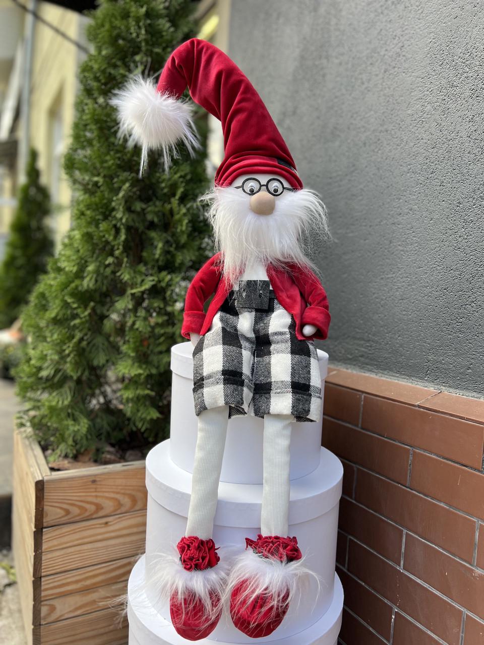 Гном новогодний Boxiku сидящий 95 см