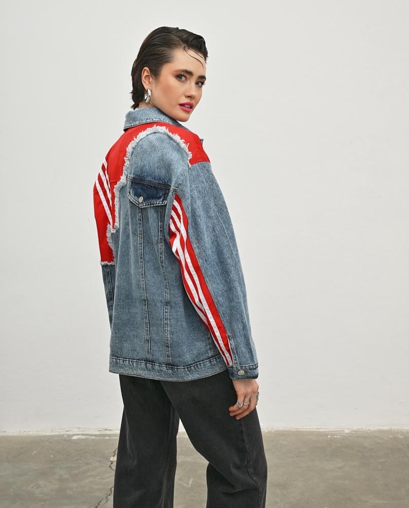 Куртка женская Veto Jeans VT2786х59 S Синий/Красный (25685810) - фото 7 Куртка женская Veto Jeans VT2786х59 S Синий/Красный (25685810) - фото 7