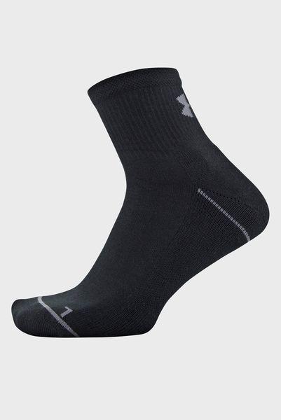 Шкарпетки UA Men's Phenom QTR M 3 пари р. 36-41 Білий/Червоний/Чорний (1329352-600) - фото 3