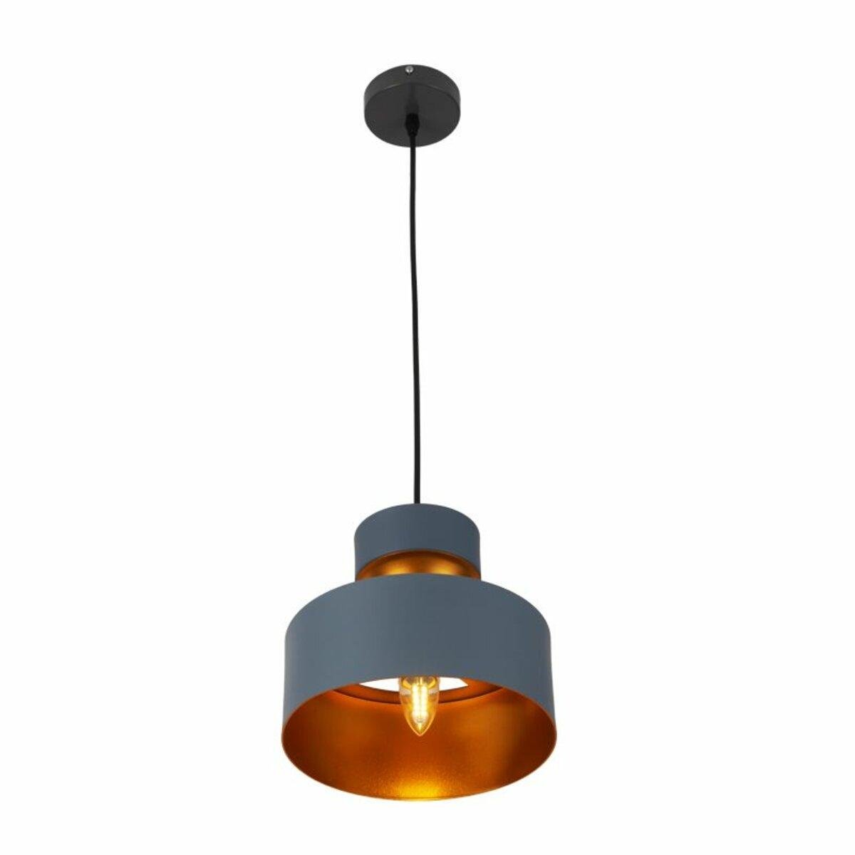 Люстра Sirius с круглым плафоном под лампу Е27 Серый/Медный (12266D-G)