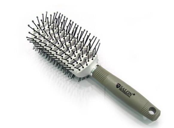 Щетка для волос Salon Professional продувная 20 см Белый