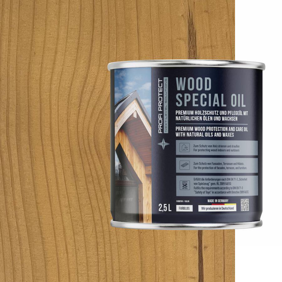 Лазурь на основе пчелиного воска и льняного масла ProfiProtect Wood Special Oil 2,5 л Sand (22558826) - фото 1