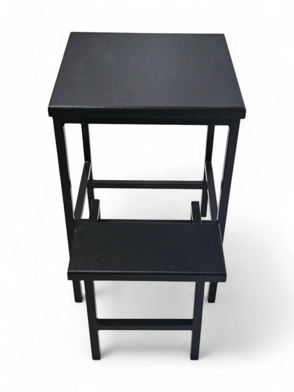 Табурет Linus лофт на дві сходинки Чорний (23682305) - фото 3 Табурет Linus лофт на дві сходинки Чорний (23682305) - фото 3