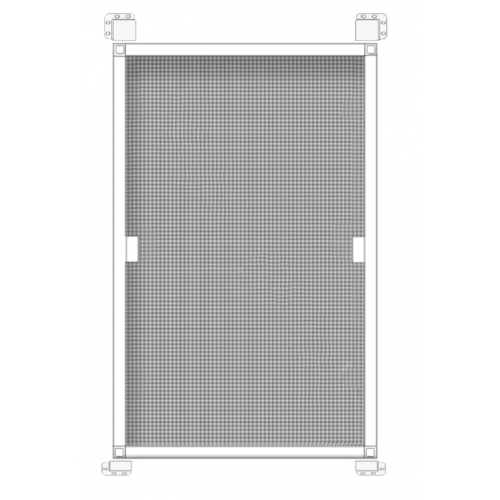 Москитная сетка Термопласт профиль 10х20 мм для металлопластикового окна на карманах 1 м2 Белый (713800)