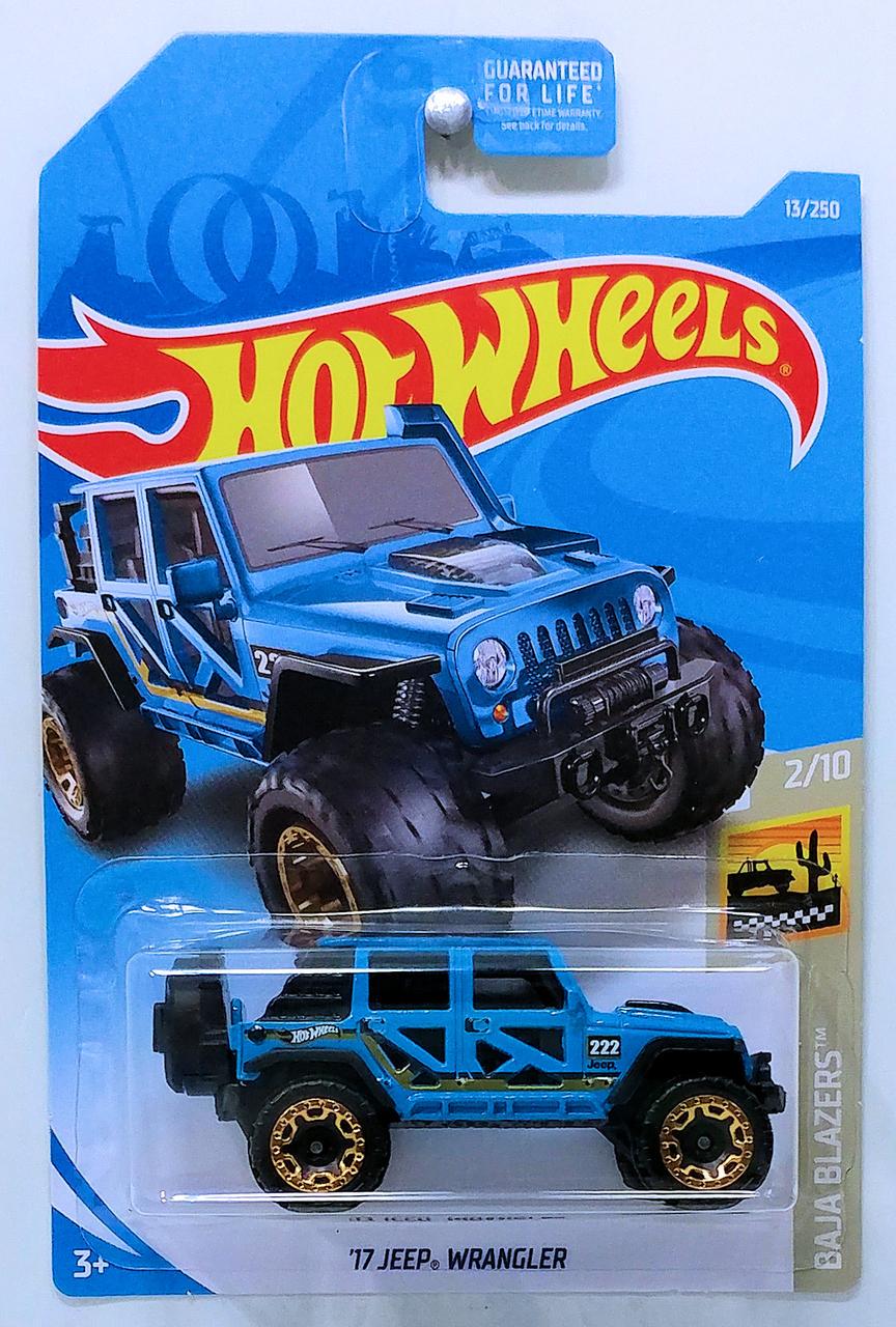 Игрушечная машинка Hot Wheels 17 Jeep Wrangler 2019 Baja Blazers №013 (FYB94)