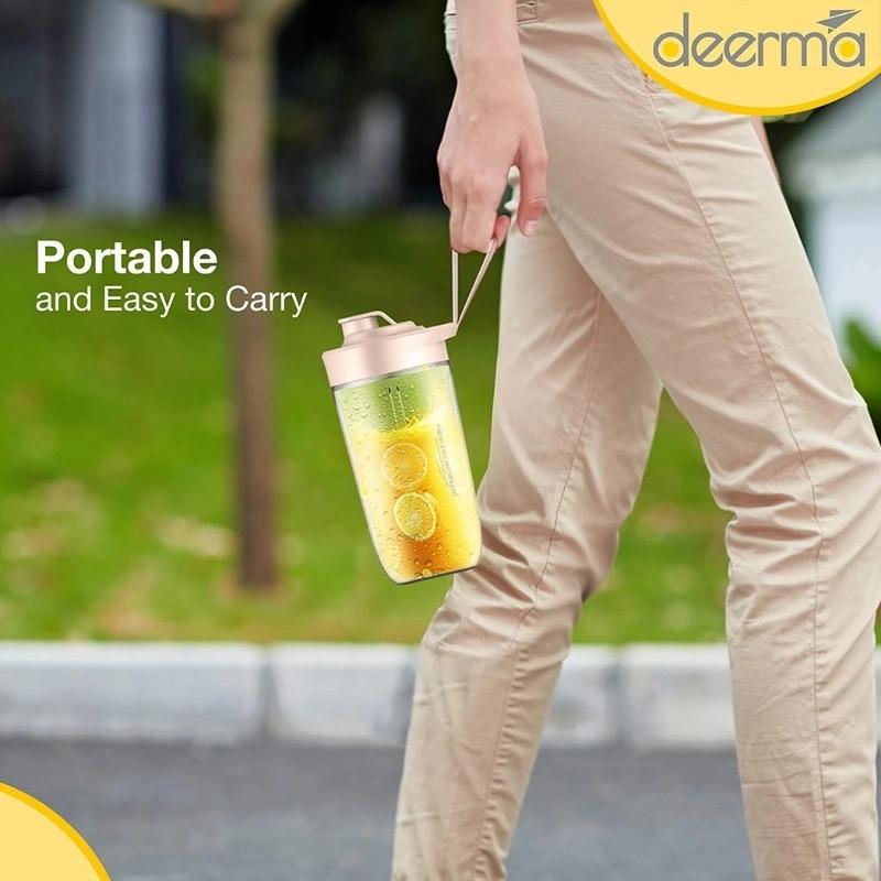 Фітнес-блендер Deerma Juice Cup портативний акумуляторний Pink (DEM-NU05) - фото 10