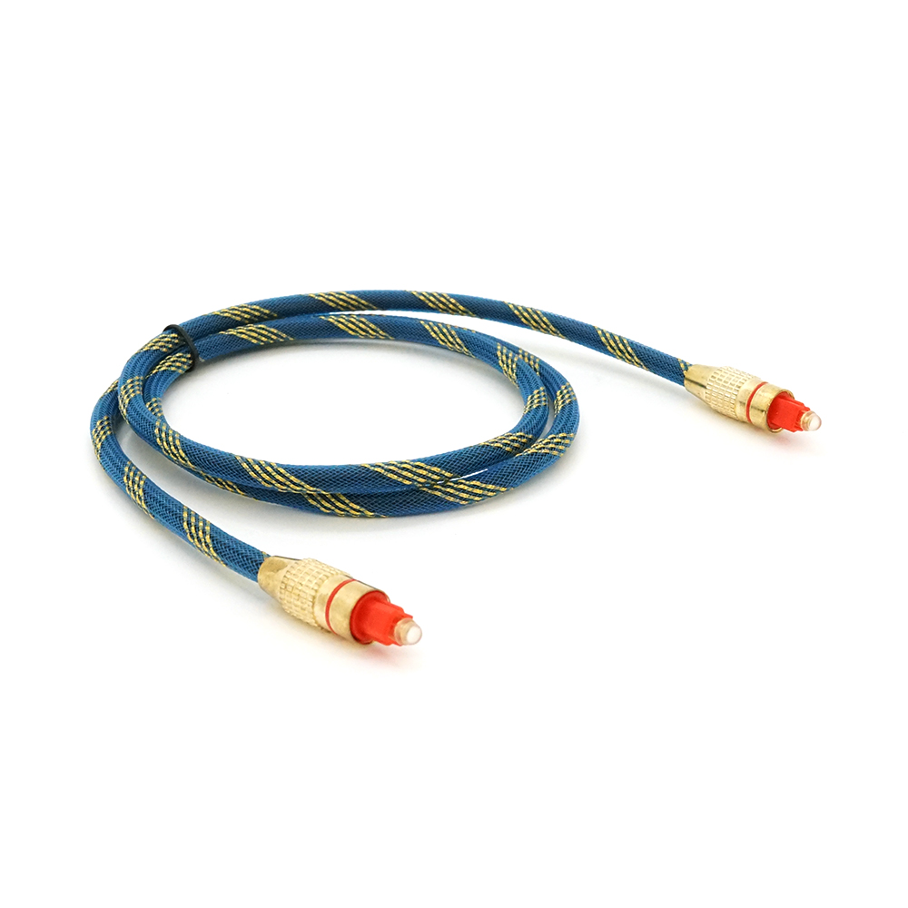 Кабель VOLTRONIC оптичний цифровий OD6 мм 250 Мбіт/с з нейлоновою оплеткою 1 м (20014)