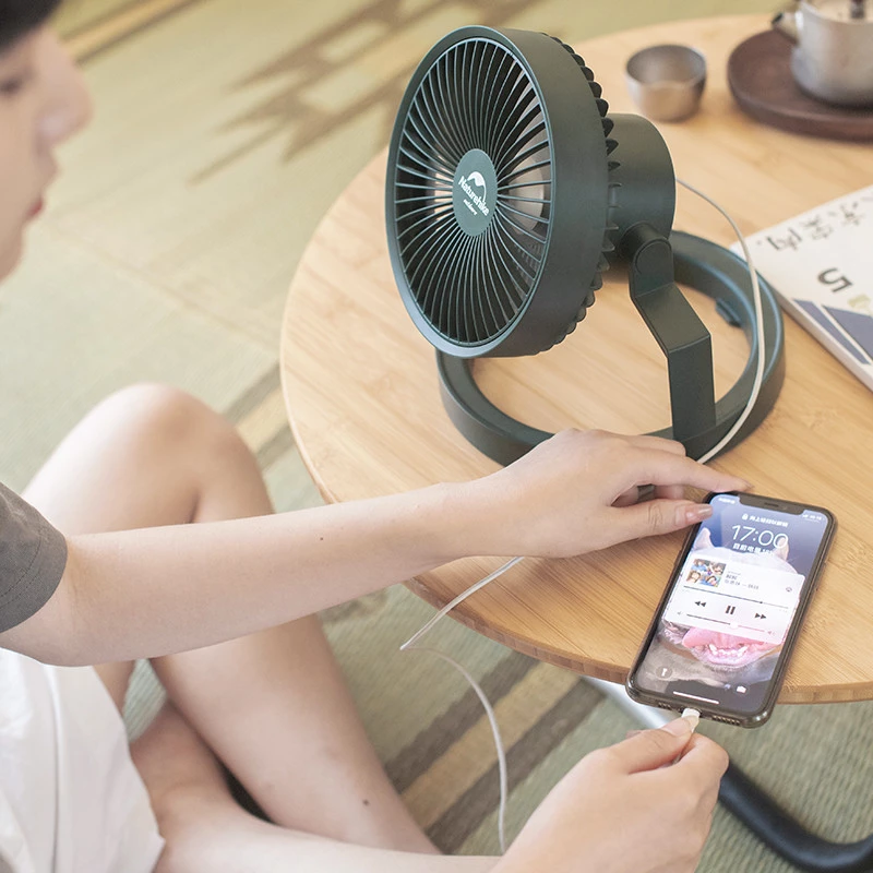 Вентилятор-фонарь Naturehike NH21ZM003 Зеленый - фото 6