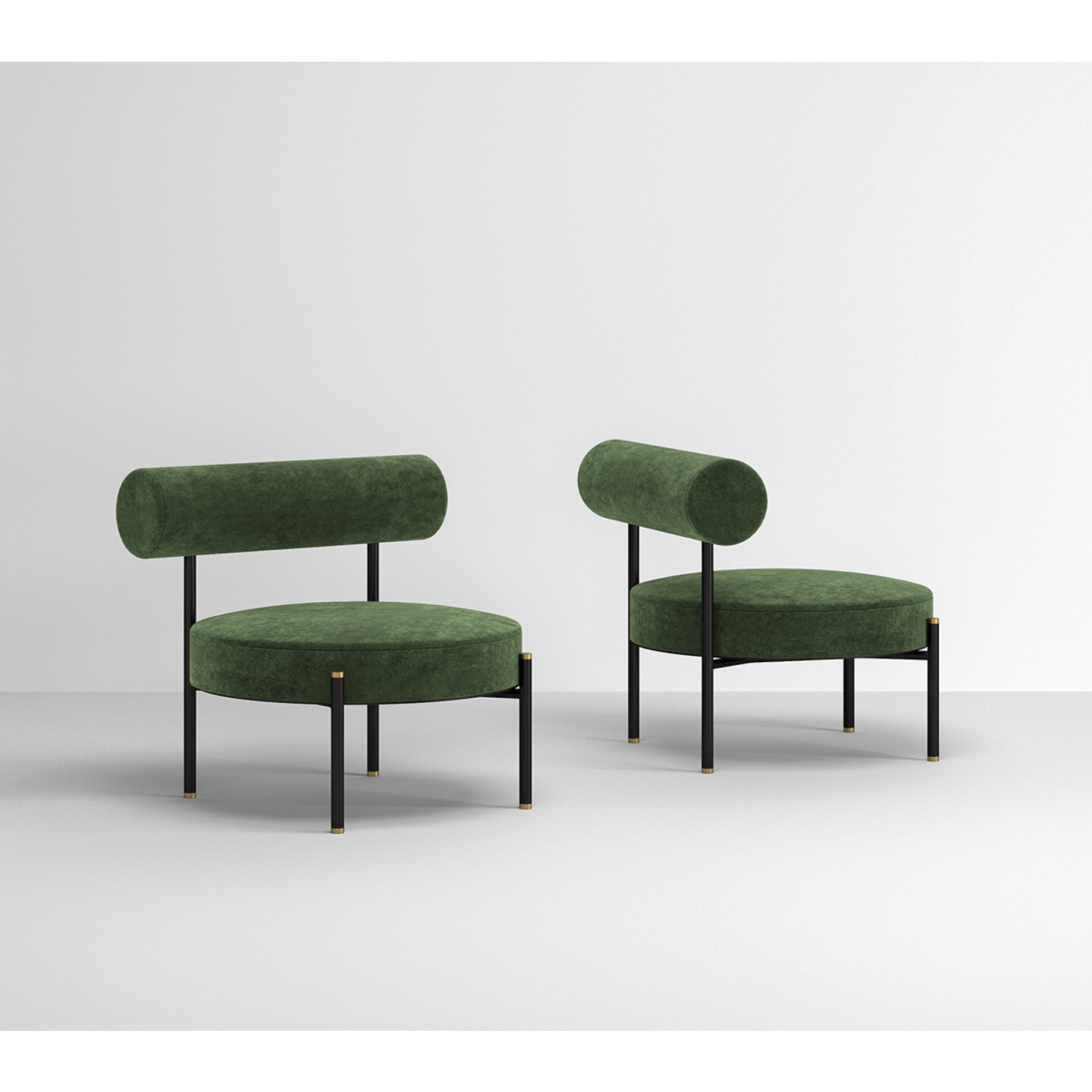 Кресло мягкое JecksonLoft Олле на металлическом каркасе велюр Зеленый (0215) - фото 2 Кресло мягкое JecksonLoft Олле на металлическом каркасе велюр Зеленый (0215) - фото 2