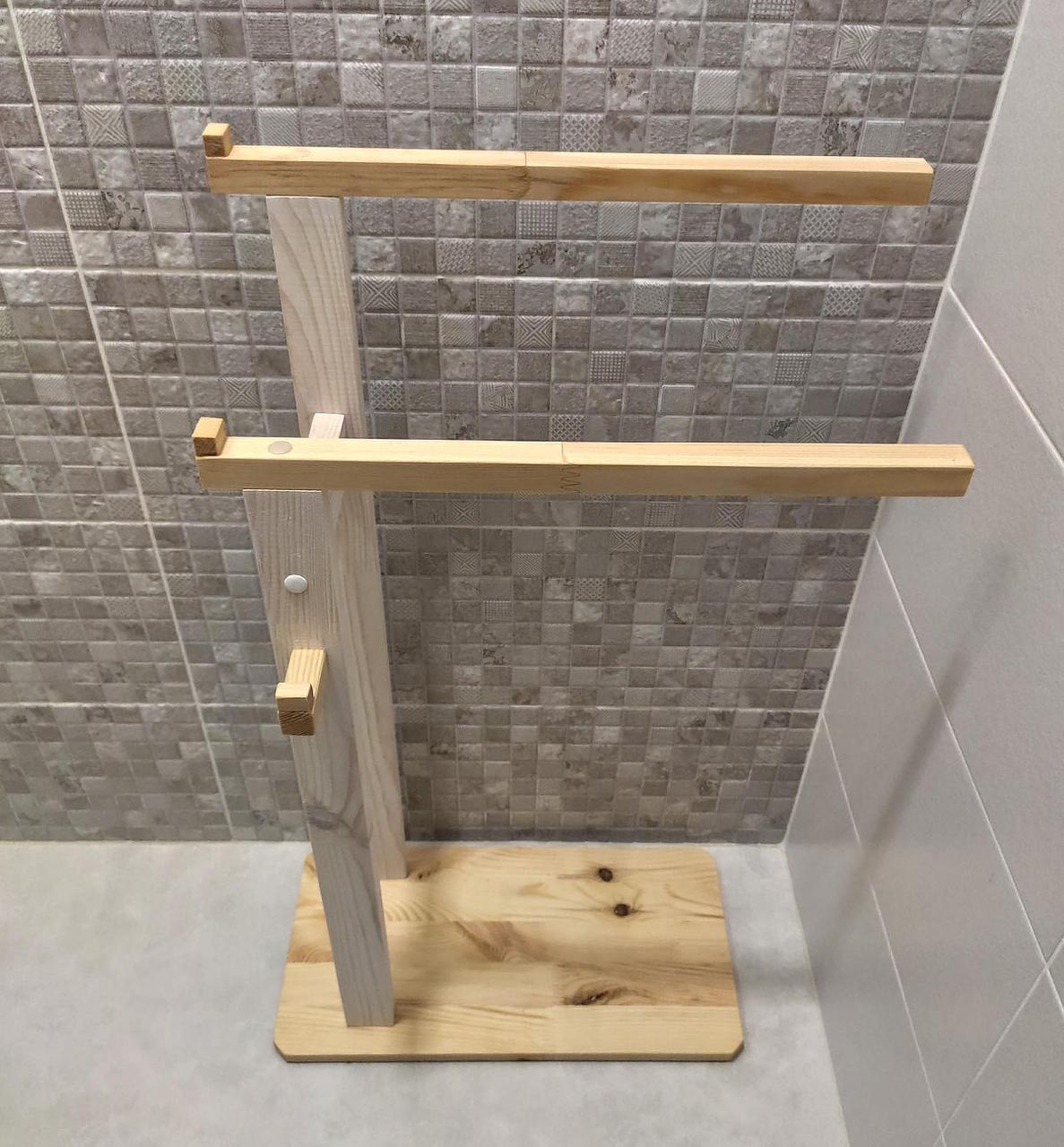 Стійка для рушників на підлогу дерев'яна (2084021904) - фото 5