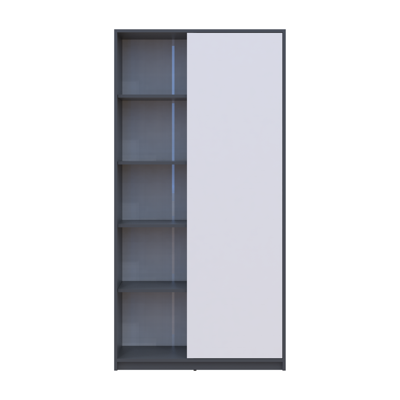 Распашный шкаф Doros Студент DRS-011623 90х38х180 см Графит/Белый (44900273)