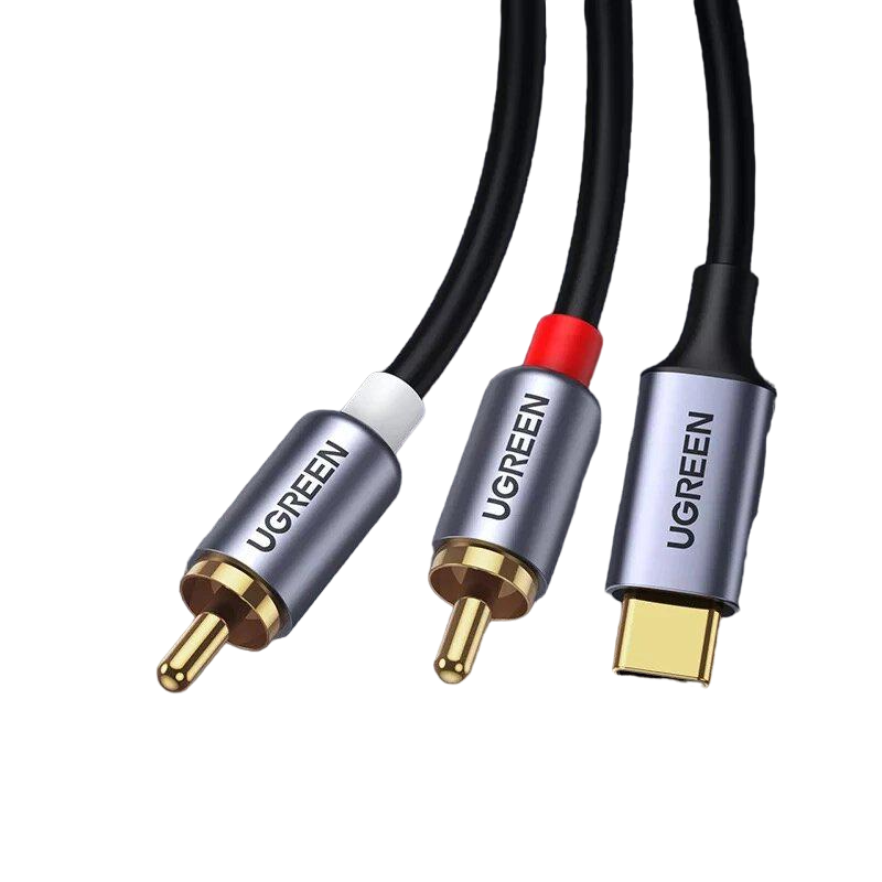 Аудио кабель UGREEN USB-C to 2xRCA with Dac Chip XCM451 1,5 м (20193)
