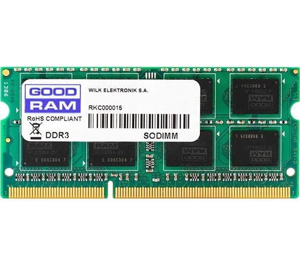 Оперативна пам'ять Goodram GR1600S3V64L11S/4G SODIMM DDR3L/4 Gb/1600 МГц для ноутбуків (561495)