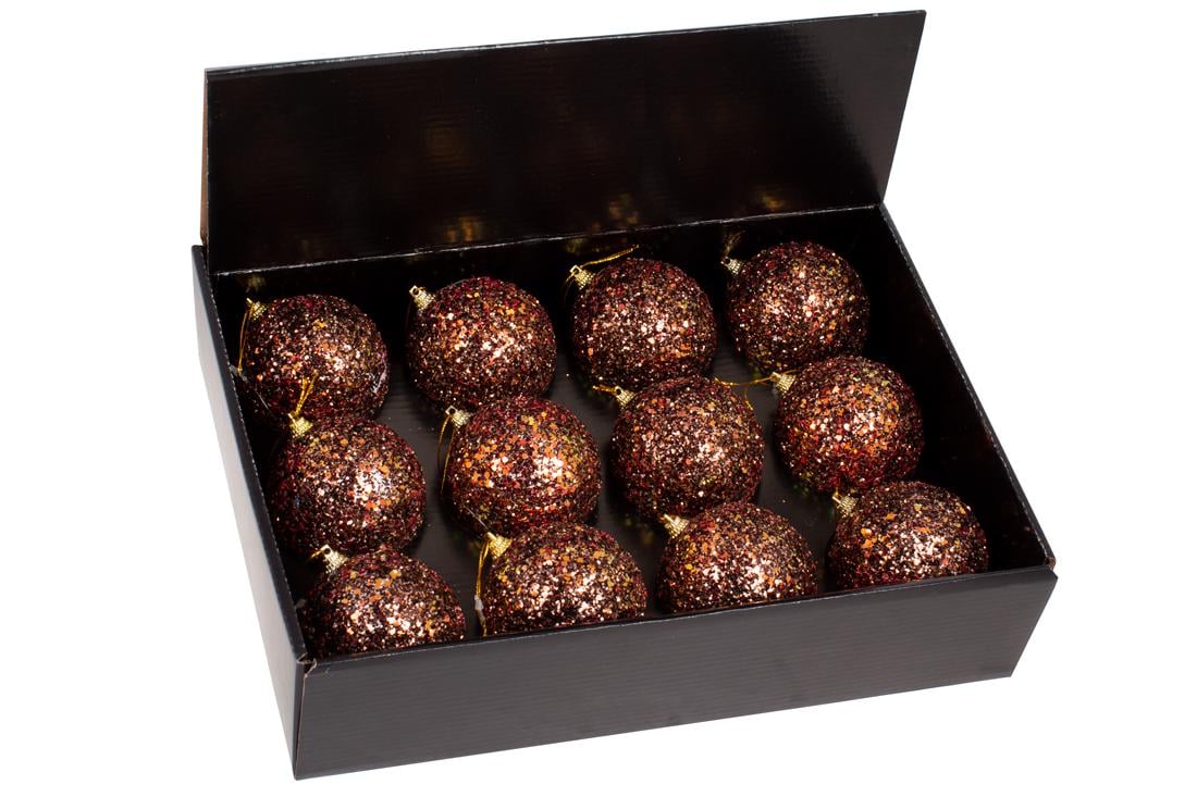 Набор елочных шариков BonaDi 8 см 12 шт. (787-474)