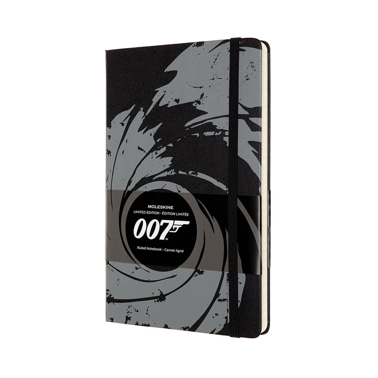Блокнот Moleskine James Bond средний 13х21 см в линейку Черный